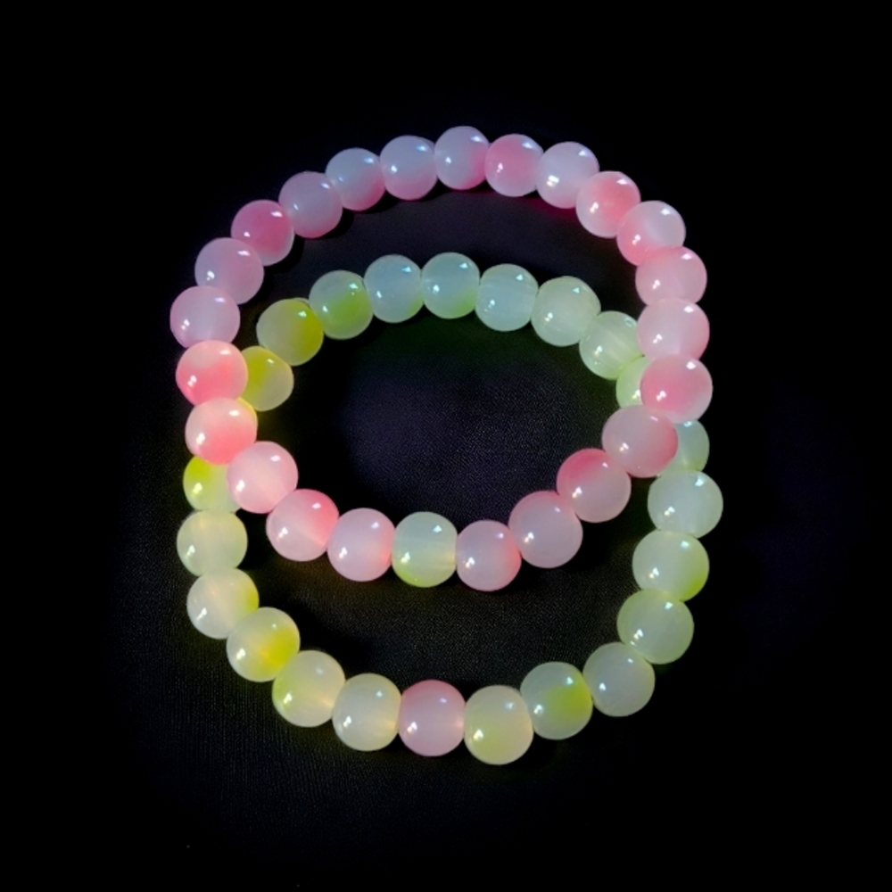 Matching Glass Beaded Bracelets Set
